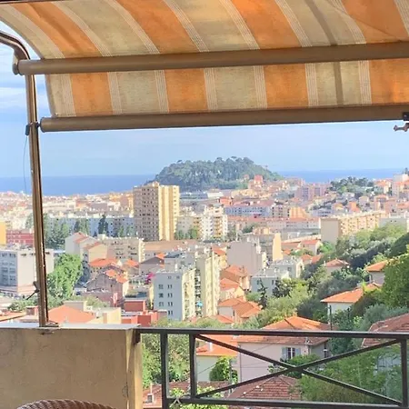 02 Vue Panoramique -wifi- Parking Prive -climatisation Apartment Nice