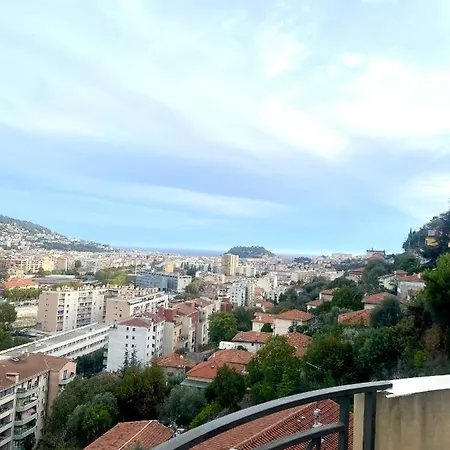 02 Vue Panoramique -wifi- Parking Prive -climatisation Apartment Nice