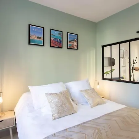 #20 2p Port/parking/ac/central élégant 5min Promenade Appartement Nice