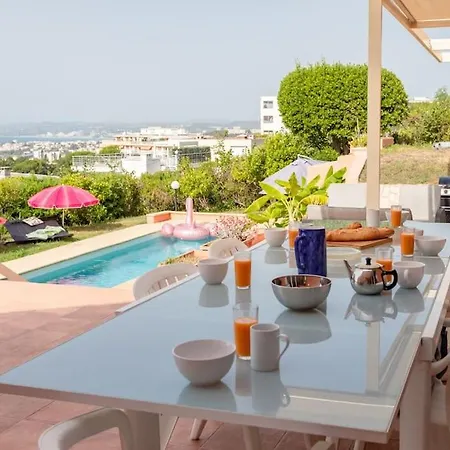 Villa #21 180° Sea View Pool Parking 9pax Bbq Wifi Ac Nice