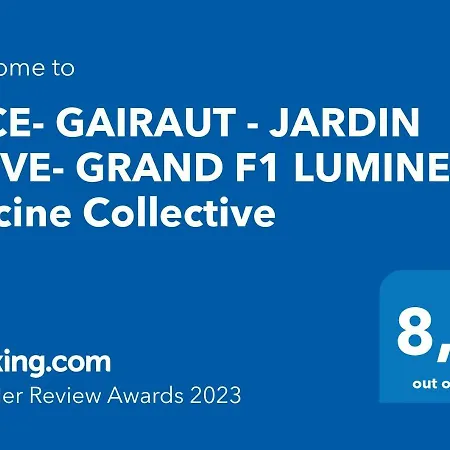 Apartment Nice- Gairaut - Jardin Prive- Grand F1 Lumineux-piscine Collective *