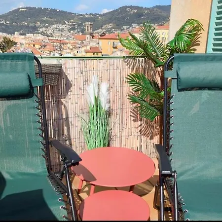 La Croix - F3, Terrasse Vue Panoramique, Vieux-nice Old Town And Terrace Apartment Nice