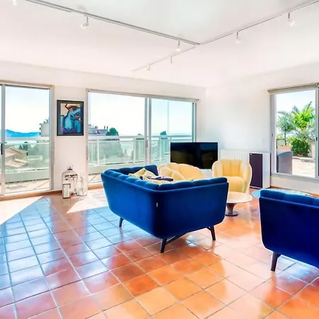 L1 Azurmer For 6 180 Panoramic Sea View A Terrce Parking Apartment *