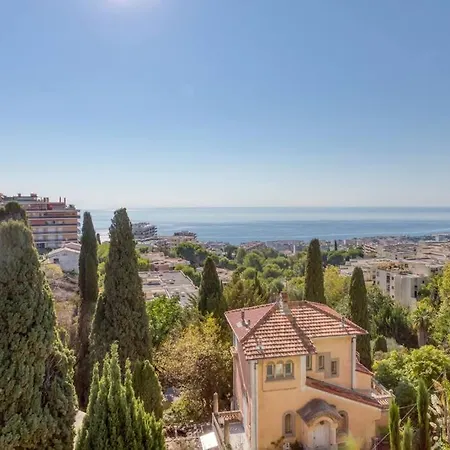 L1 Azurmer For 6 180 Panoramic Sea View A Terrce Parking Apartment Nice