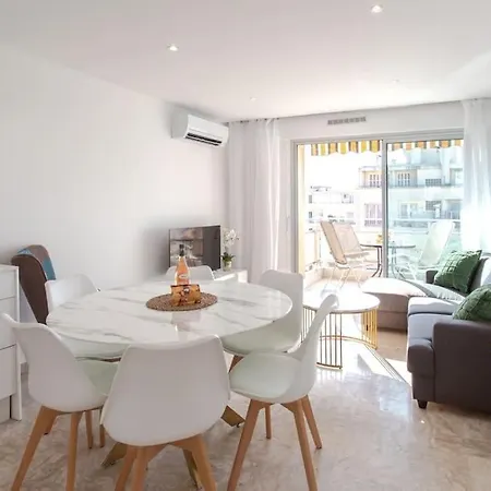 Apartment L28staywiz Us - Californie 1min Walk Sea 3bdr-ac & Balcony Nice