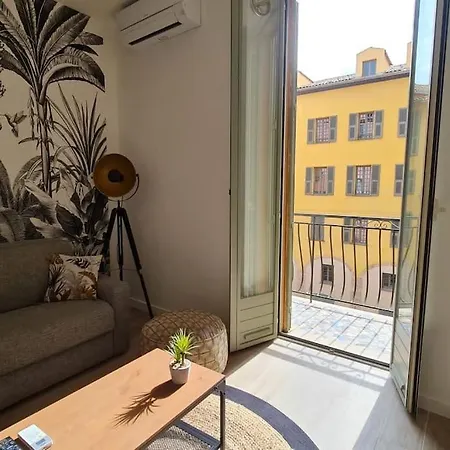 Jean Jaures - Vieux Superbe T2 Ensoleille Avec Grand Balcon Apartment Nice