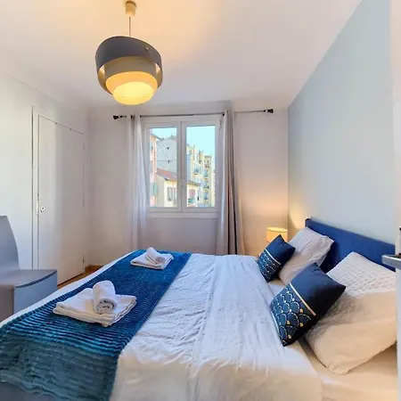 Appartement Superbe Grand 3 Pieces De 65 M2 -cosy -3 Mn Gare Riquier Nice