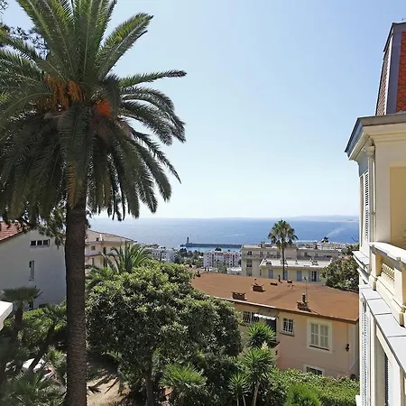 Appartement Palmeraie - Magnifique D'époque Avec Vue 4 Personnes Avec Terrasse Le Port Nice