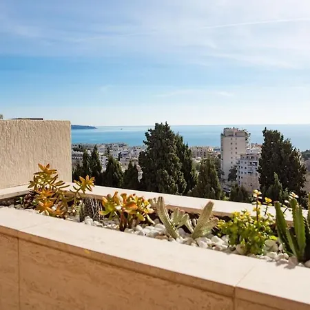 L11 Staywizus - Claire Fontaine Sea View 2 Bdr Ac Parking Swimming Pool Apartment Nice