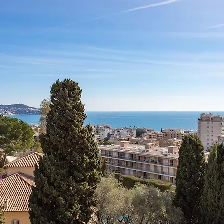 L11 Staywiz Us -claire Fontaine Sea View 2 Bdr Ac Parking Swiming Pool Apartment Nice