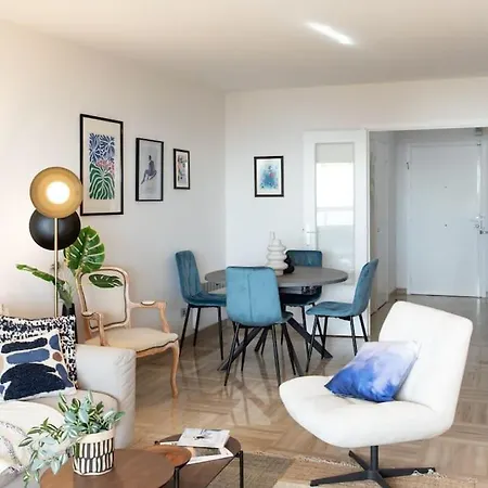 L11 Staywizus - Claire Fontaine Sea View 2 Bdr Ac Parking Swimming Pool Apartment Nice