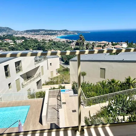 Apartment Panoramic Sea View Blue Pearl Nice
