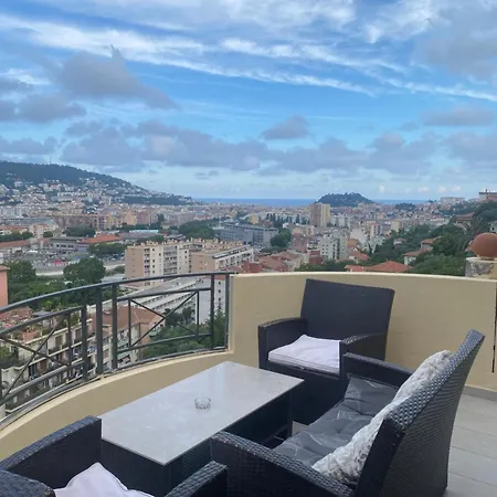 Appartement-nice 01 Vue - Panoramique Wifi-parking- Climatisation *