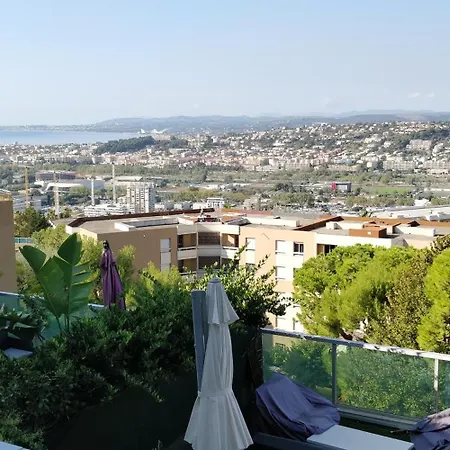 Appartement Chez Gael, Vue Mer, Piscine, 3chb Nice