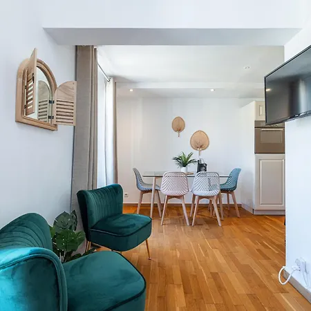 Appartement Massena Street - 1 Bdr Duplex With Ac & Parking Nice