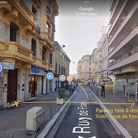 Atypique Calme, Quartier Vip, 50m Apartment Nice