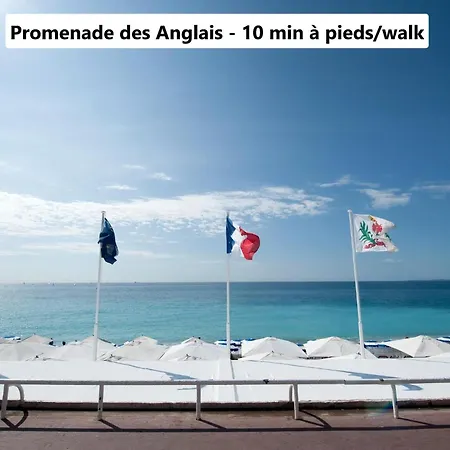 Big Flat - Le Cala - Center - 4 Bedrooms, Sleeps 13, Near Beach, Train Station, Parking, Wifi, Air Conditioning I Group I Business I Family Nice