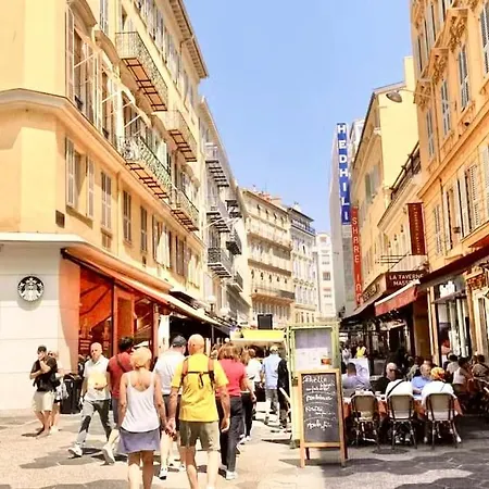 Center 2 Min Walk To Quiet Sunny Balcony Appartement Nice