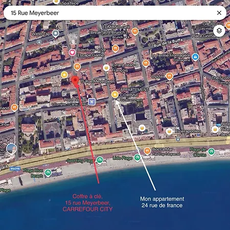 Apartment Atypique Calme, Quartier Vip, 50m Nice