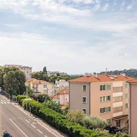 Vue Panoramique Terrasse Clim 3 Personnes Nice, France Apartment *