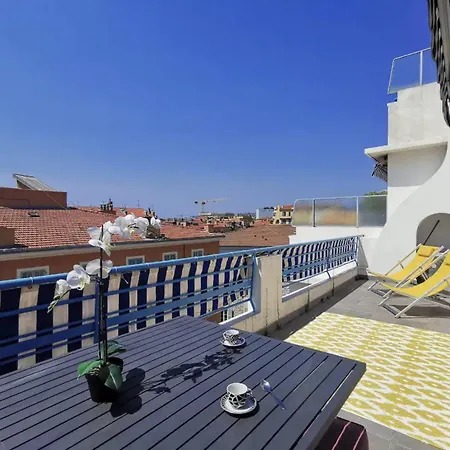 5 Papon - Dernier Etage - Terrasse A Ciel Ouvert - Garibaldi Appartement Nice