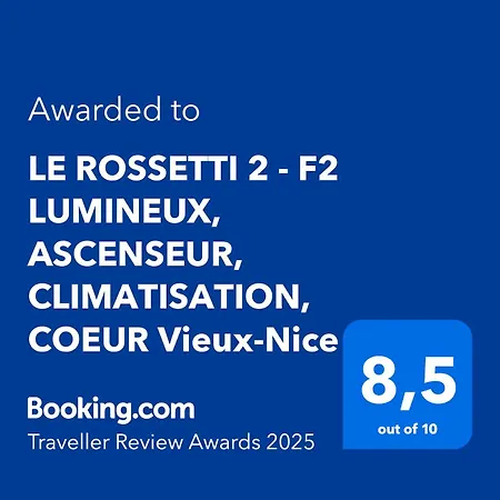 Le Rossetti 2 - F2 Lumineux, Ascenseur, Climatisation, Coeur Vieux-nice Apartment *