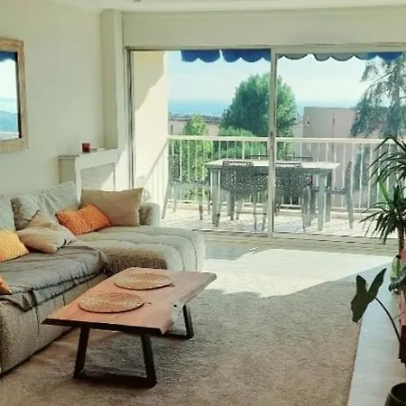 Terrasses De La Corniche, 2p 65m2 Spacieux, Terrasses & Montagne, Piscine Et Parking Prive * Nice