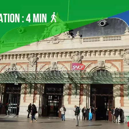 Centre - Climatisation - Calme - Cuisine - Wifi - Tramway Apartment Nice