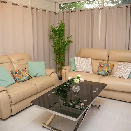 Grand 4 Pieces Avec Cour Privee, Clim & Parking * Nice