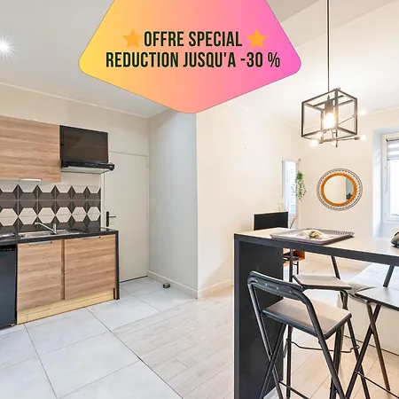 Le Grand Jean - Pres Gare Et Tram - Supermarchés - Wifi - 3 Person Appartement Nice