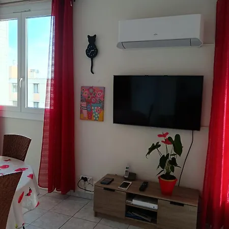Nord 2 Pieces Calmes,wifi,clim,balcon,parking Appartement Nice