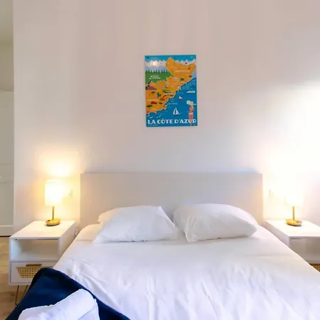 #17 Staywiz Us -suite Gioffredo 3 Chbres Air Conditioning 5mins Vieux Niceport Apartment