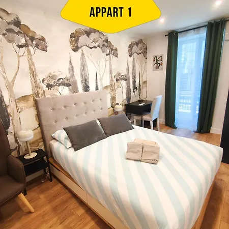 Casa Reine Jeanne- Ideal Groups & Family -central Near Train Station - Parking - New&confort-ac Apartment Nice