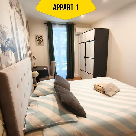 Casa Reine Jeanne- Ideal Groups & Family -central Near Train Station - Parking - New&confort-ac Apartment *