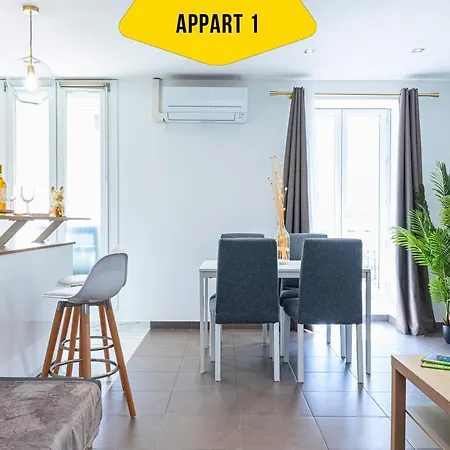 Casa Reine Jeanne- Ideal Groups & Family -central Near Train Station - Parking - New&confort-ac Apartment *