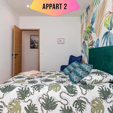 Casa Reine Jeanne- Ideal Groups & Family -central Near Train Station - Parking - New&confort-ac Apartment