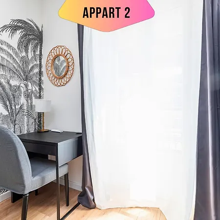 Casa Reine Jeanne- Ideal Groups & Family -central Near Train Station - Parking - New&confort-ac Apartment *