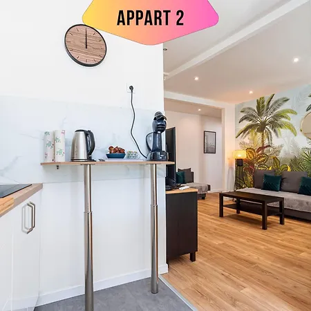 Casa Reine Jeanne- Ideal Groups & Family -central Near Train Station - Parking - New&confort-ac Apartment Nice
