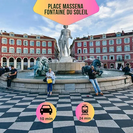 Apartment Loft Magnan - Parking - Ideal Couples -beach -tram & Supermarkets - New & Confort-ac Nice