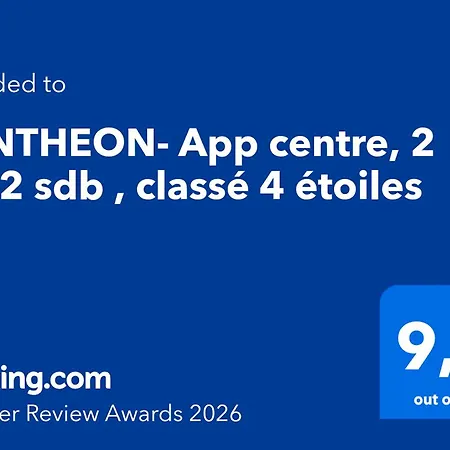 Pantheon- App Centre, 2 Ch, 2 Sdb , Classé 4 étoiles Nice
