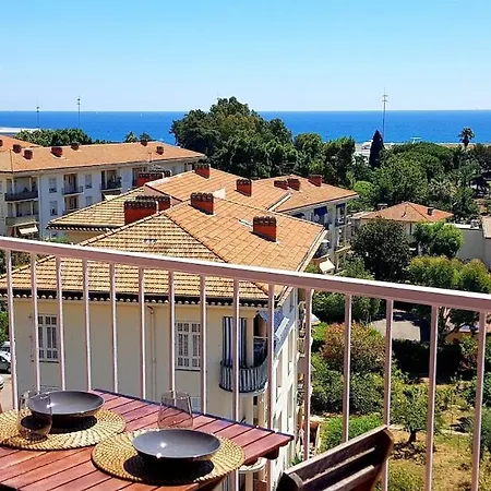 Panoramic Sea View With Private Parking And Ac Apartment Nice