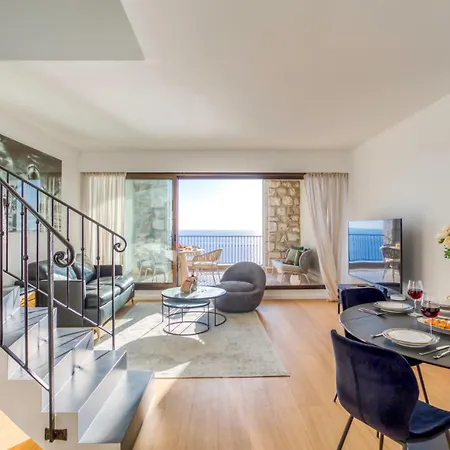 #22 Staywiz Us - Duplex Panoramic Sea View 2bdr, Ac, Swimpool, Parking, Petanque Apartment Nice