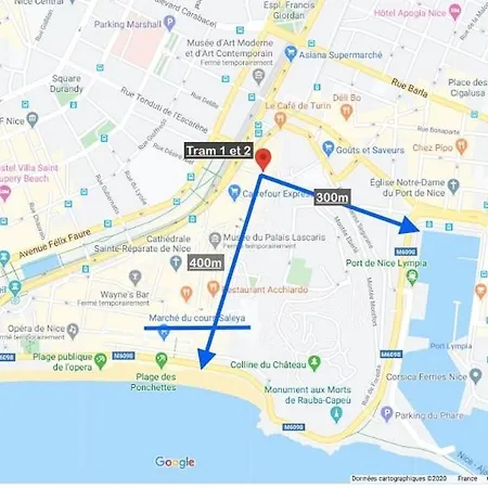 Apartment Cozy 50 M2 - Balcony & Air Conditioning! Heart Of Old Nice