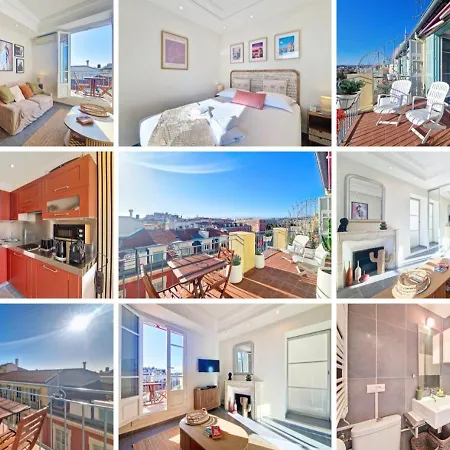 Nestor&jeeves - Riviera Jaures - Terrace - Close Old Town Apartment Nice