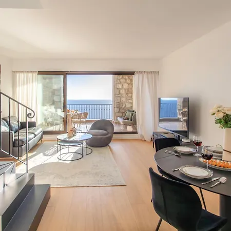 #22 Staywiz Us - Duplex Panoramic Sea View 2bdr, Ac, Swimpool, Parking, Petanque Apartment Nice