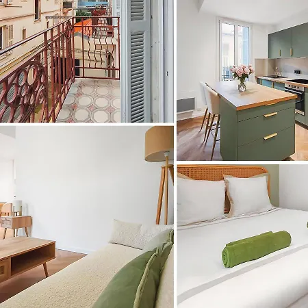Le Cocon De Nice T2 Une Chambre A Coucher Salon Avec Cuisine Equiper Plage Terrasse * Nice