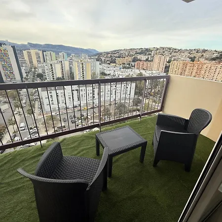 Apartment Deux Pieces Moderne Avec Balcon & Vue Degagee Nice