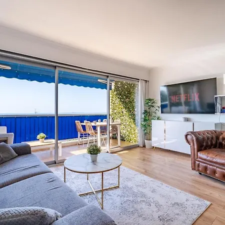 Sea View And Premium Comfort With Ac And Wifi Apartment Nice