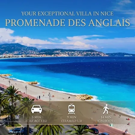 Villa Des Pergolas -6 Bdrs - 5 Bathrs -parking -jardin -jacuzzi -tramstation , 10 Min