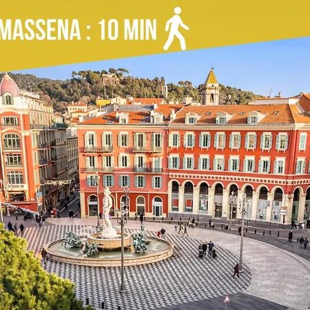 L'échappée De Riviera I Centre-ville I Climatisé I Proche Gare Et I Idéal Couple Et Famille Nice